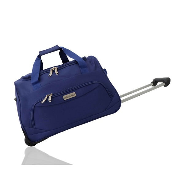 Modrá cestovní taška na kolečkách Unanyme Georges Rech, 45 l