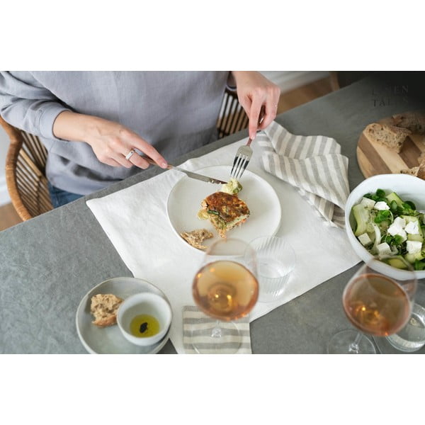 Ленена кърпа за съдове 45x65 cm Natural White Stripes – Linen Tales-image-2