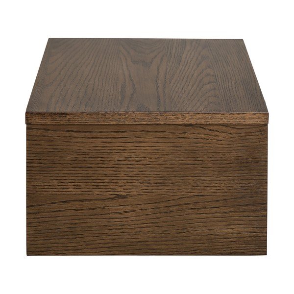 Нощно шкафче от декор от дъб  в тъмно естествен цвят Monfort – Actona-image-4