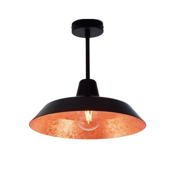 Černo-měděné stropní svítidlo Bulb Attack Cinco