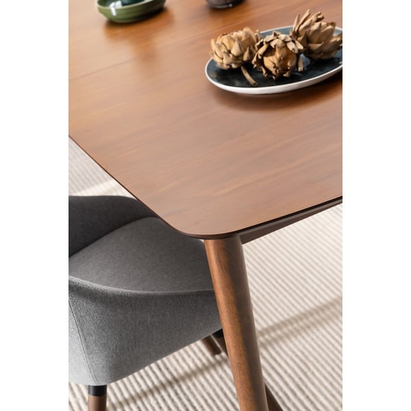 Сгъваема трапезна маса с допълнителна плоча от декор от орех 90x180 cm Montreux – Actona-image-1