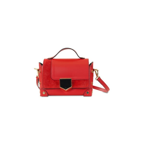 Червена кожена чанта Chelsea - Infinitif