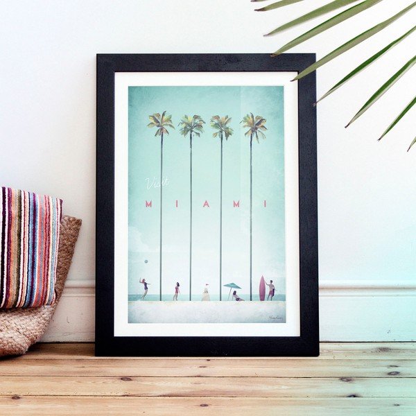 Плакат , 30 x 40 cm Miami - Travelposter-image-1