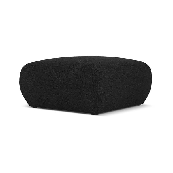 Черна табуретка от плат букле Molino - Micadoni Home-image-1