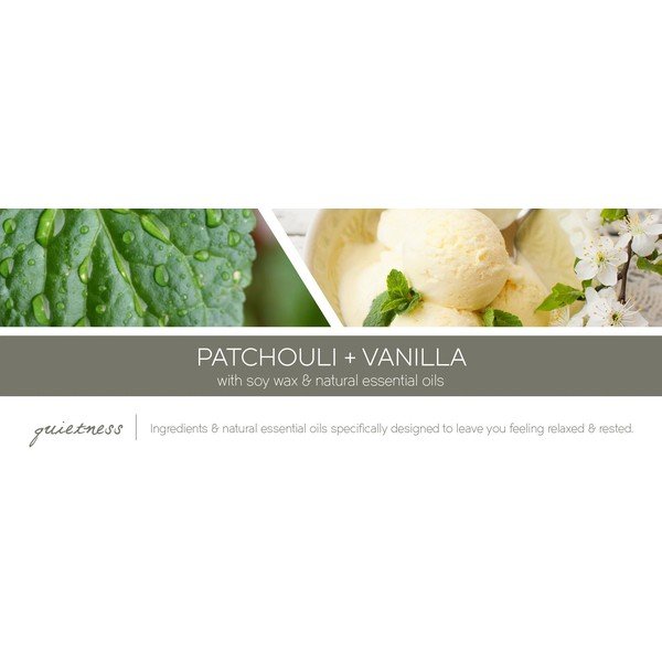 Ароматизирана свещ в стъклена кутия Patchouli & Vanilla Blossom, 60 часа горене - Goose Creek-image-1