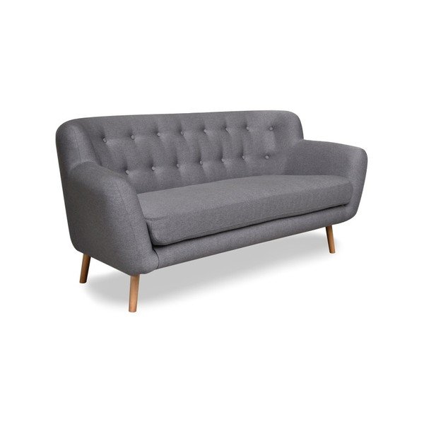Сив диван с космополитен дизайн , 162 см London - Cosmopolitan Design-image-2