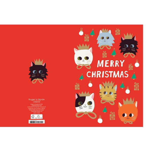 Картички в комплект 5 бр. с коледен мотив Starflower  – Roger la Borde-image-1