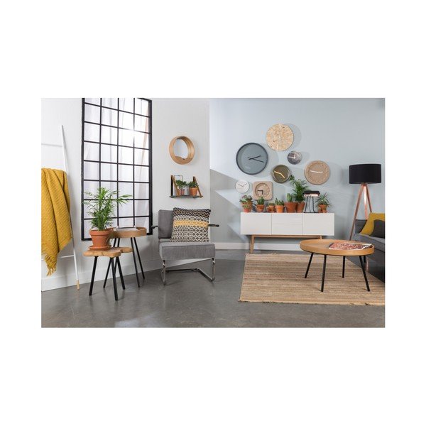 Бял мраморен часовник Zuiver Time Wall Clock-image-4