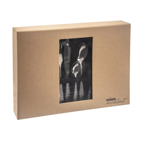 Прибори за хранене от неръждаема стомана в сребрист цвят 24 бр. Satin – Orion-image-4