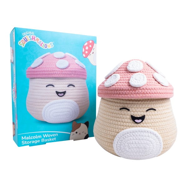 Бежова текстилна детска кошница за играчки ø 23x22 cm Fizz Malcolm – SQUISHMALLOWS-image-3