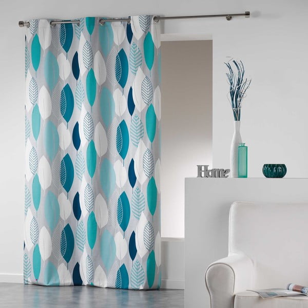 Синя завеса 140x240 cm Leafy – douceur d'intérieur-image-1