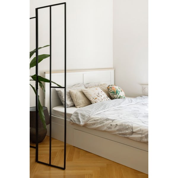 Бяло двойно легло с място за съхранение и решетка 160x200 cm Gabi - Marckeric-image-1