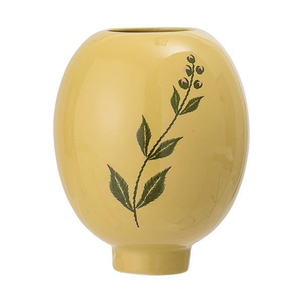 Жълто-зелена керамична ваза Rose - Bloomingville