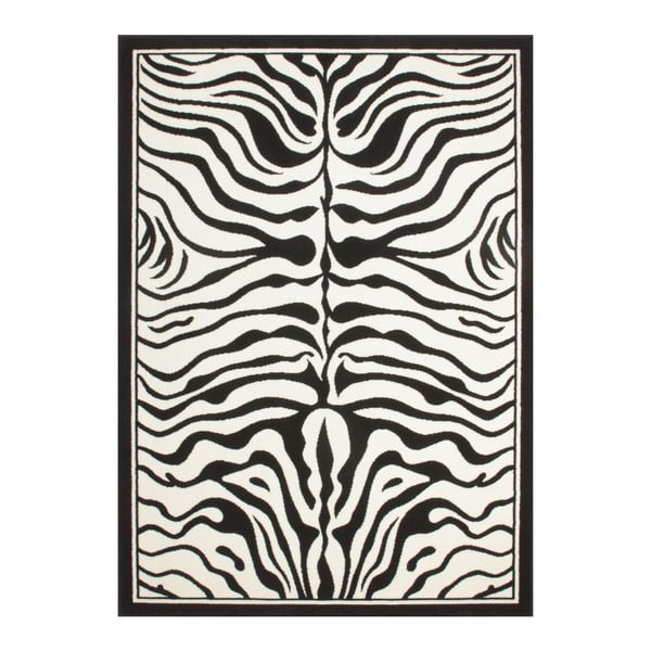 Koberec USA Housten Black/White, 120x170 cm