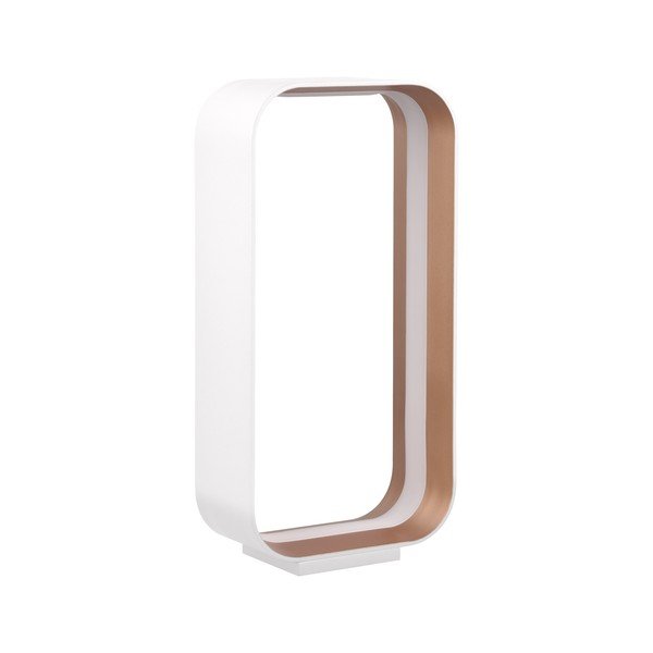 Бяла LED настолна лампа с гласово управление/ управление чрез мобилно приложение с метален абажур (височина 41 cm) Cizione – CINQUE-image-2