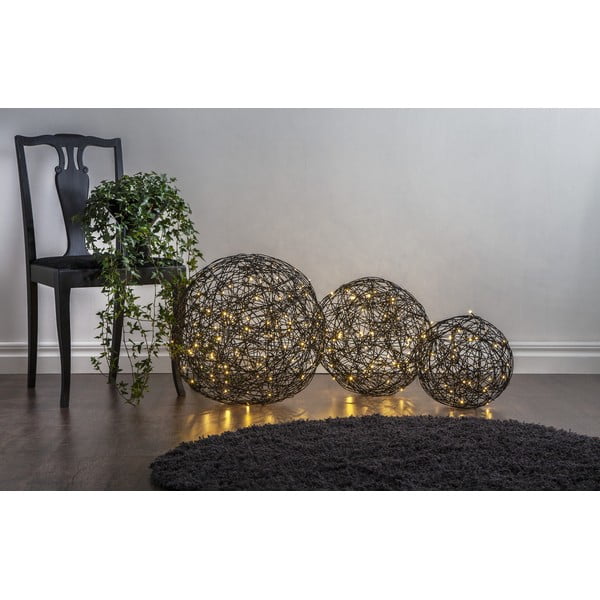 Неръждаема стомана Външна декорация с LED светлина Тъмна, ø 37,5 cm Trassel - Star Trading-image-1