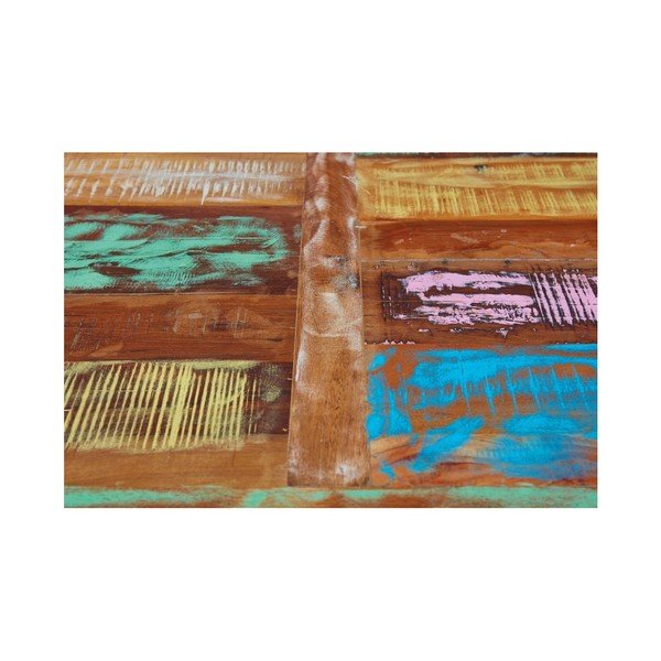 Маса за хранене, изработена от рециклирана мангова дървесина Кафе - Interlink-image-3