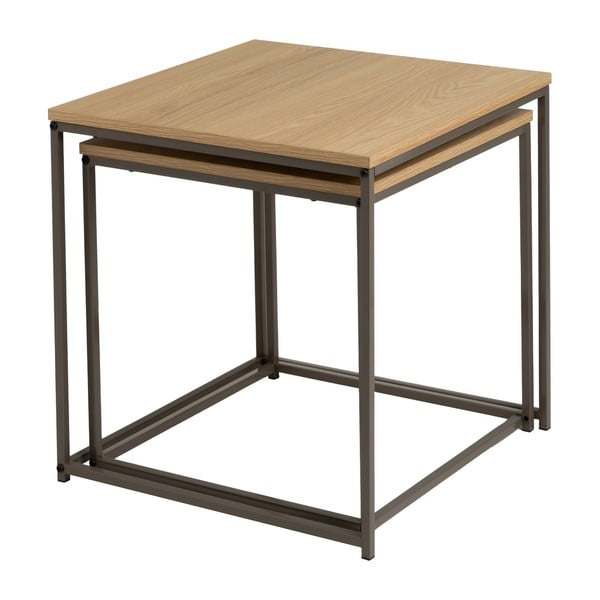 Сгъваеми маси в комплект от 2 броя броя 50x50 cm - Casa Selección-image-1