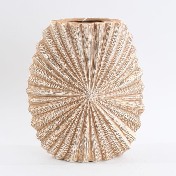 Keramická váza, béžová/hnědá, 24,5 cm