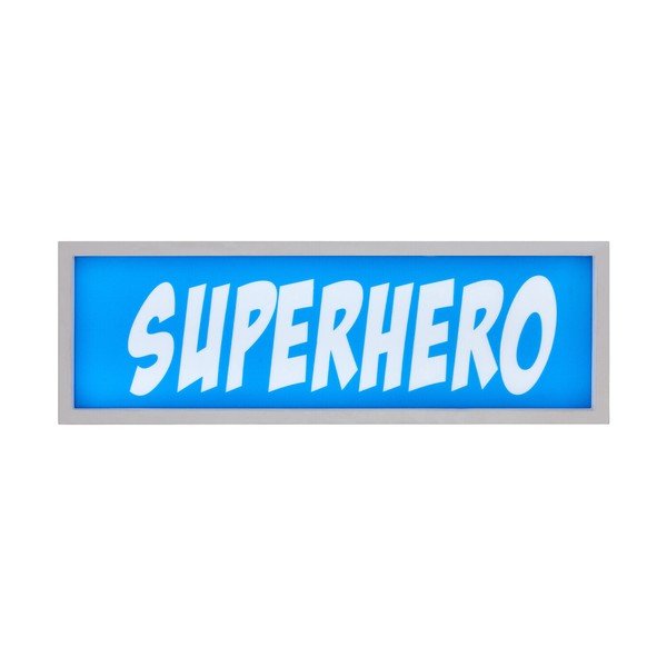 Синя светлинна декорация на батерии Superhero – Premier Housewares-image-2