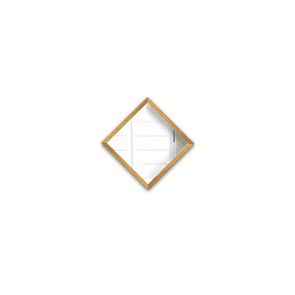 Комплект от 3 стенни огледала с рамка в златист цвят Luna, 24 x 24 cm - Oyo Concept