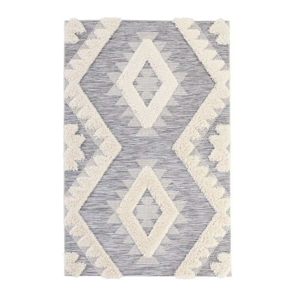 Сив килим Handira Indian, 194 x 290 cm - Mint Rugs