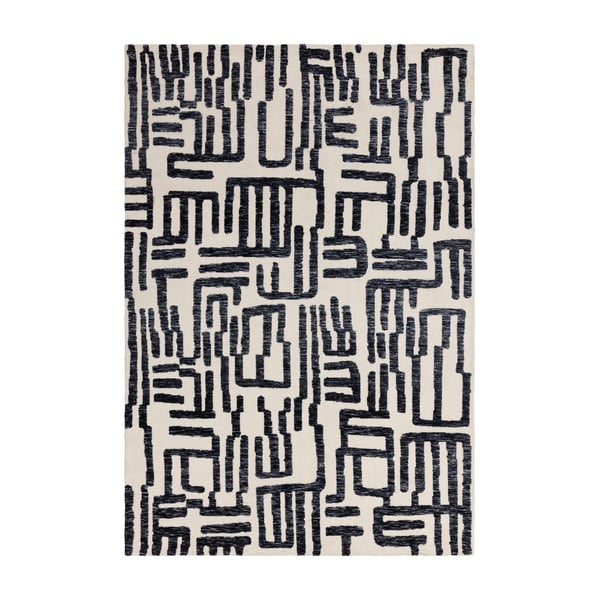 Черно-бял килим 120x170 cm Mason - Asiatic Carpets