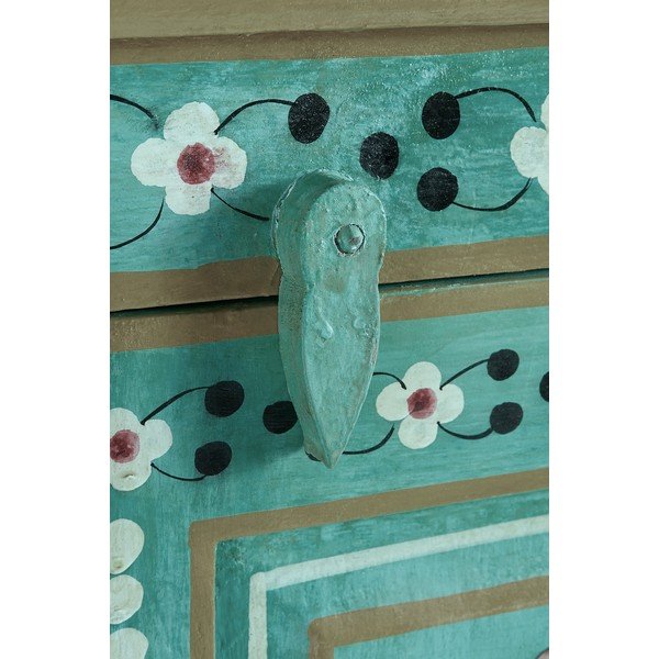 Зелено шкафче от масивно манго 87x152x38 cm Prem – Støraa-image-4