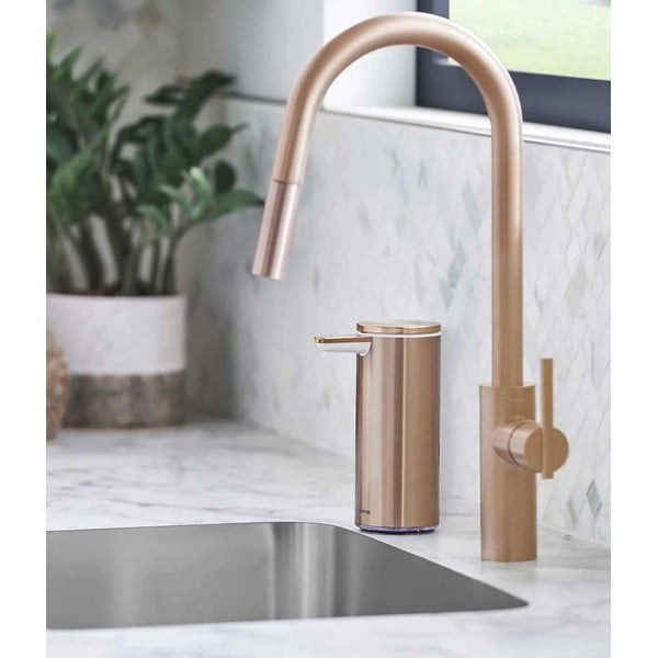 Розов дозатор за сапун от неръждаема стомана 266 ml - simplehuman-image-1