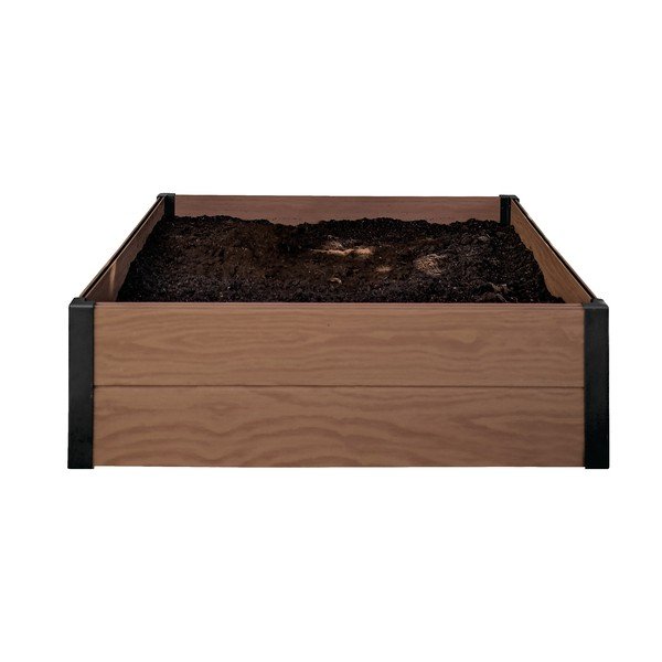 Кафява кутия за цветя Maple Square - Keter-image-1