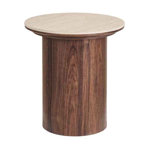 Кръгла странична масичка с керамичен плот ø 45 cm Delphi – House Nordic-image-4