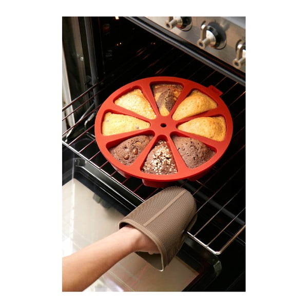 Червен силиконов разделител за торта , ⌀ 26,5 cm - Lékué-image-4