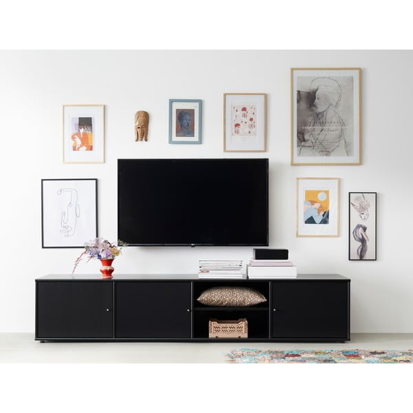 Черен скрин за телевизор Mistral 233 - Hammel Furniture-image-1