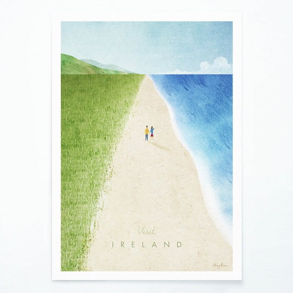 Плакат , 30 x 40 cm Ireland - Travelposter