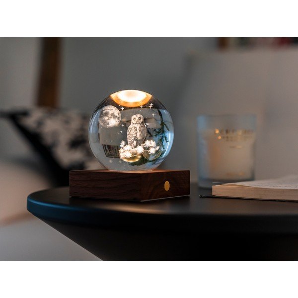 Преносима светлинна декорация с USB ø 8 cm Amber – Gingko-image-1