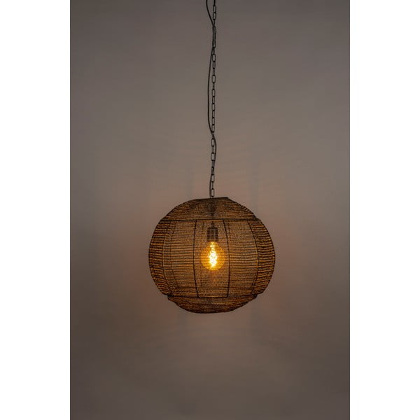 Черна висяща лампа ø 50 cm Meezan - Dutchbone-image-1