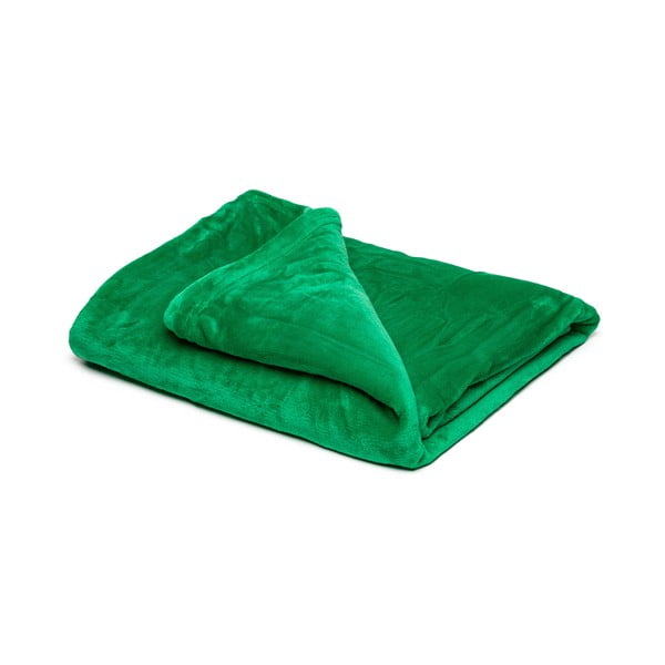Зелено микро плюшено одеяло , 150 x 200 cm - My House