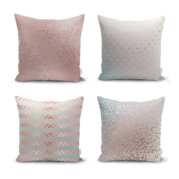 Комплект от 4 калъфки за възглавници All About Pastel, 45 x 45 cm - Minimalist Cushion Covers