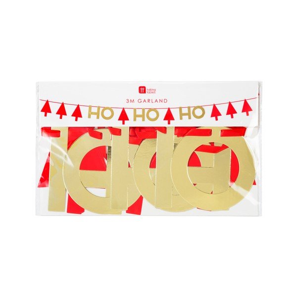 Коледен гирлянд от хартия Ho Ho Ho, дължина 3 м - Talking tables-image-1