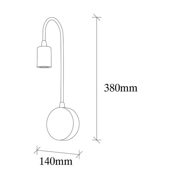 Черна стенна лампа Baston – Opviq lights-image-4