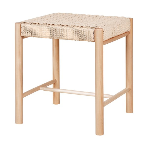 Табуретка от тополова дървесина в естествен цвят Abano - House Nordic