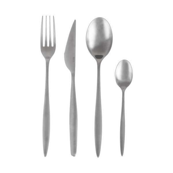 Прибори за хранене от неръждаема стомана в сребрист цвят 24 бр. – Orion