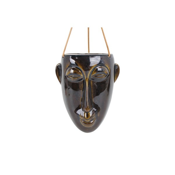 Тъмнокафява саксия за окачване, височина 22,3 cm Mask - PT LIVING
