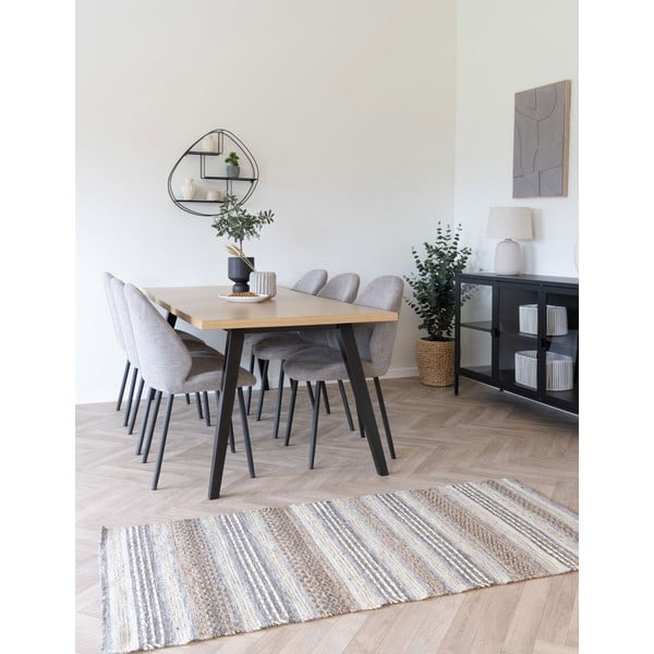 Черен метален стенен рафт на няколко нива 60 cm Wrexham – House Nordic-image-4