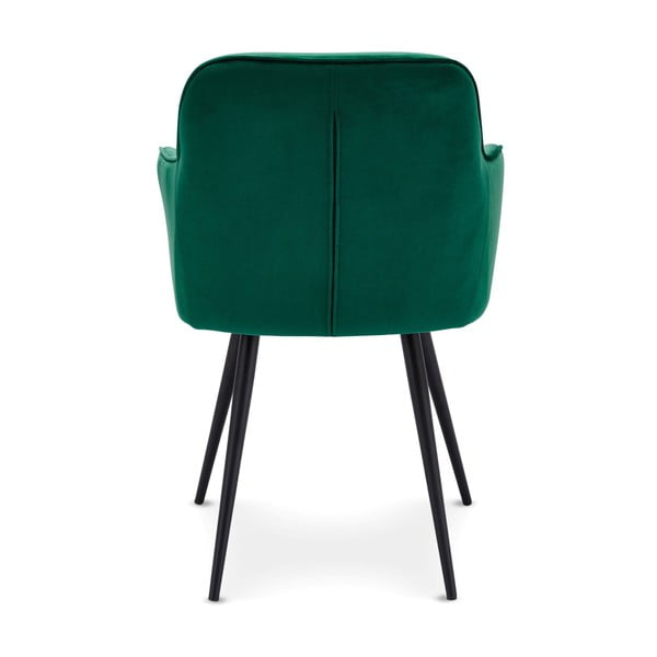 Зелени кадифени трапезни столове в комплект от 2 Nadja - Furnhouse-image-2