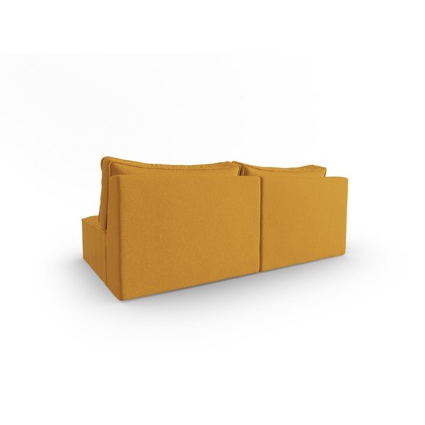 Жълт диван 160 cm Mike - Micadoni Home-image-3