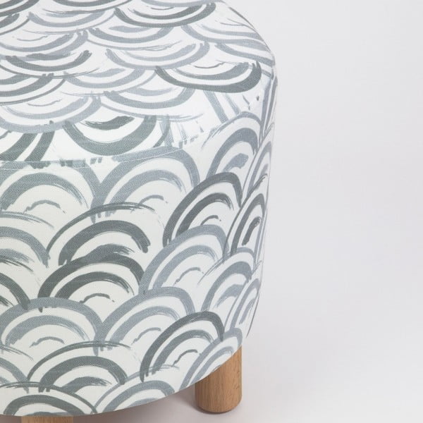 Табуретка Mimar с дървени крака, ⌀ 41 cm Cono - Homitis-image-3