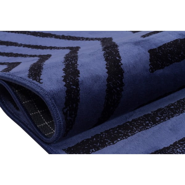 Син миещ се килим 200x100 cm - Vitaus-image-3