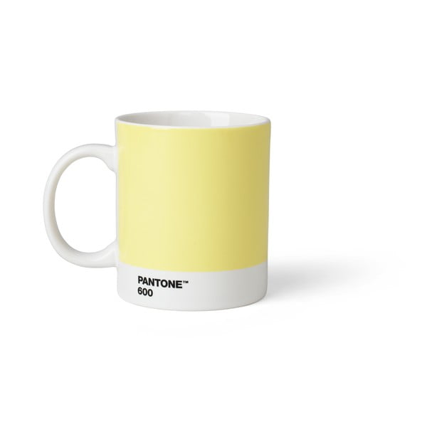 Светложълта керамична чаша 375 ml Light Yellow 600 – Pantone