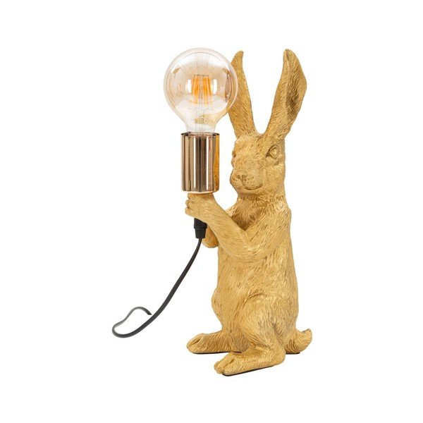 Настолна лампа  в златист цвят (височина 35,5 cm) Rubbit – Mauro Ferretti